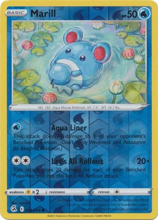 Karta Pokémon - Fusion Strike - 058/264 - Marill (Reverse Holo)