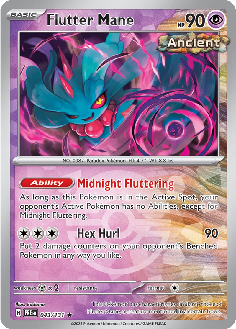 Prismatic Evolutions - 043/131 - Flutter Mane (Poké Ball Holo)