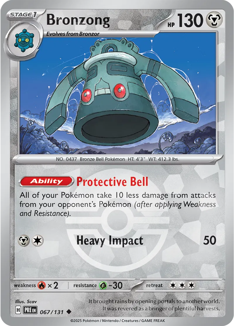 Prismatic Evolutions - 067/131 - Bronzong (Poké Ball Holo)