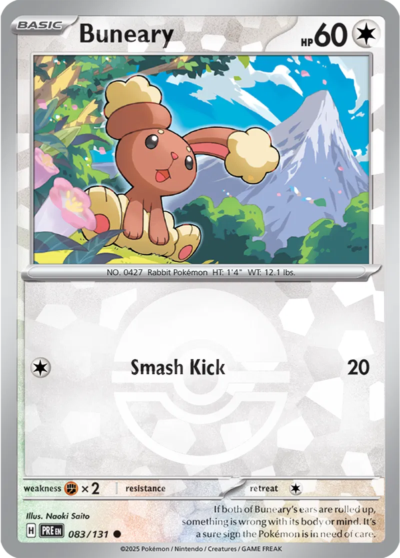 Prismatic Evolutions - 083/131 - Buneary (Poké Ball Holo)
