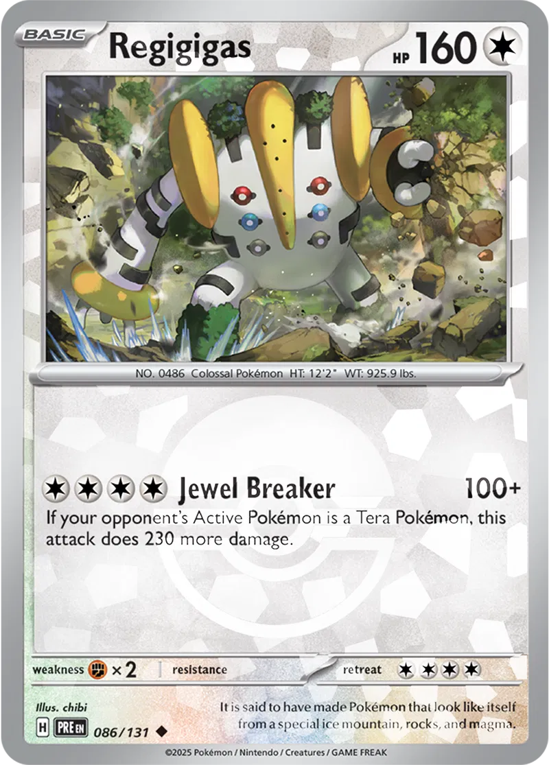 Prismatic Evolutions - 086/131 - Regigigas (Poké Ball Holo)