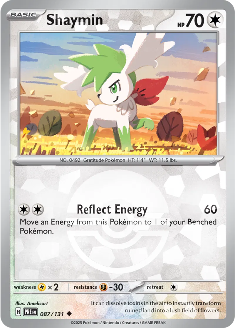 Prismatic Evolutions - 087/131 - Shaymin (Poké Ball Holo)