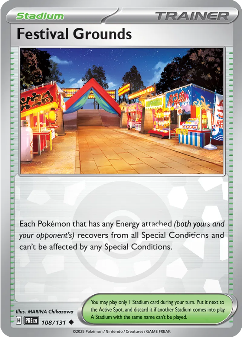 Prismatic Evolutions - 108/131 - Festival Grounds (Poké Ball Holo)