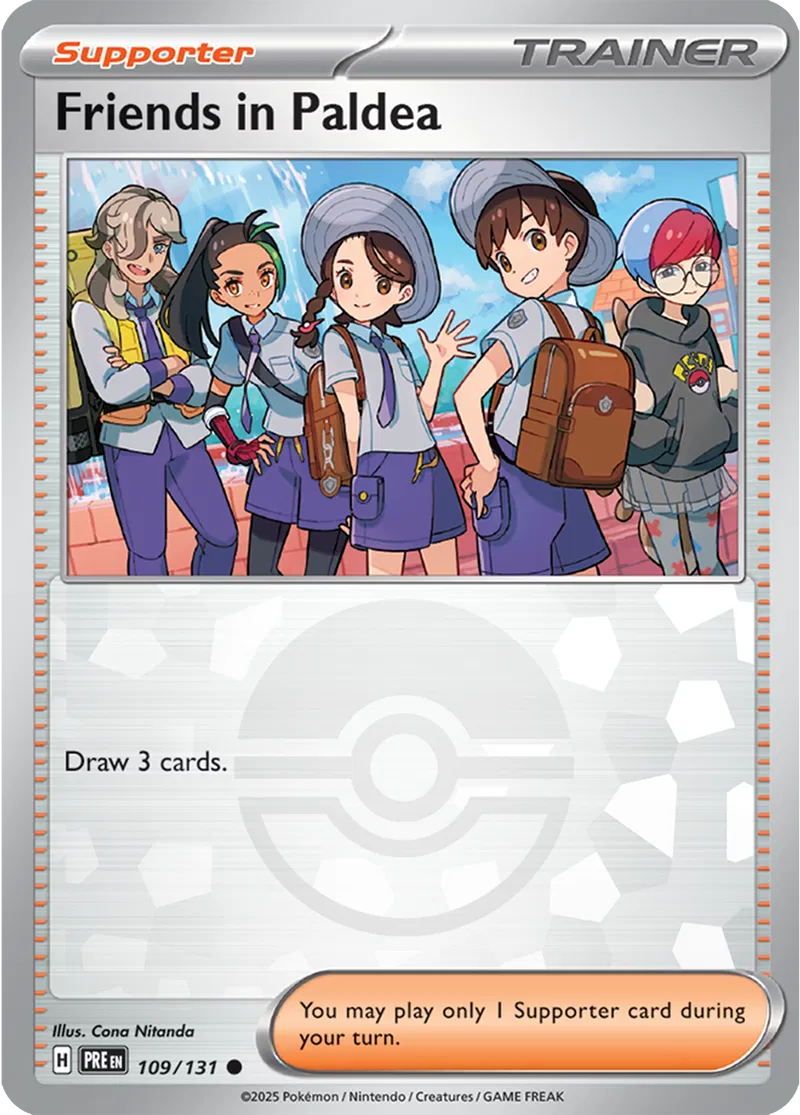 Prismatic Evolutions - 109/131 - Friends in Paldea (Poké Ball Holo)