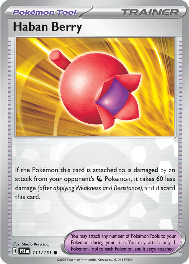 Prismatic Evolutions - 111/131 - Haban Berry (Poké Ball Holo)