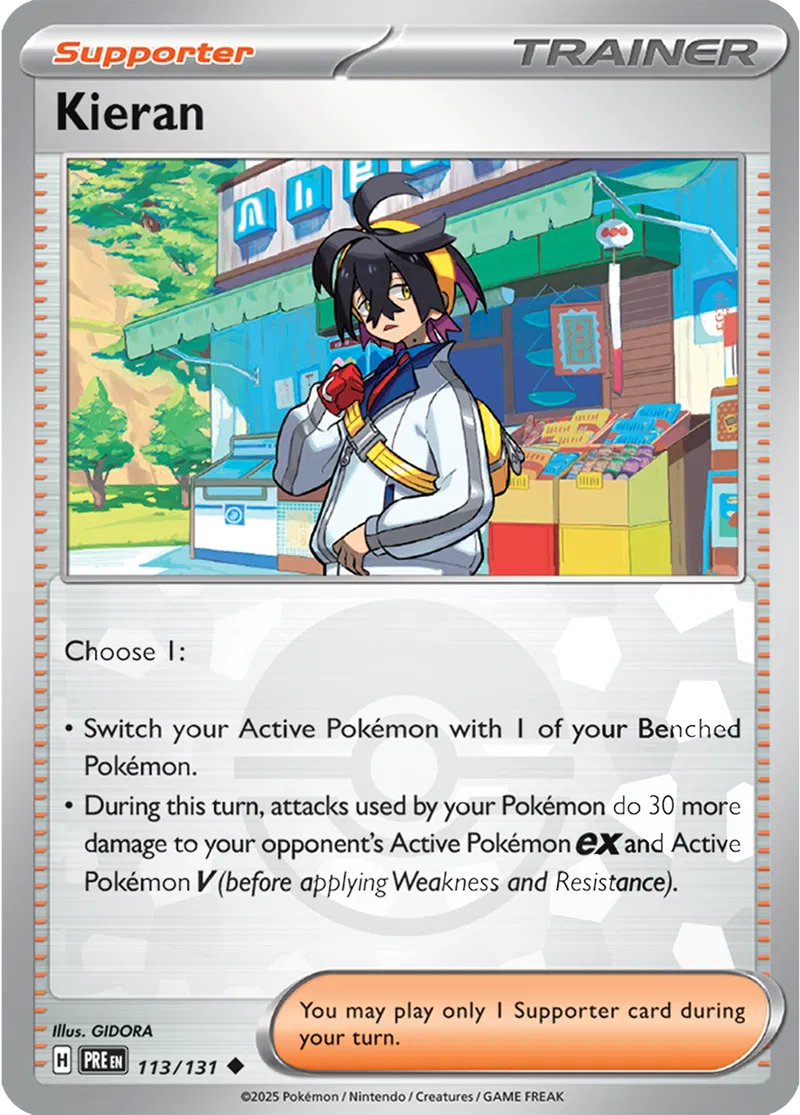 Prismatic Evolutions - 113/131 - Kieran (Poké Ball Holo)
