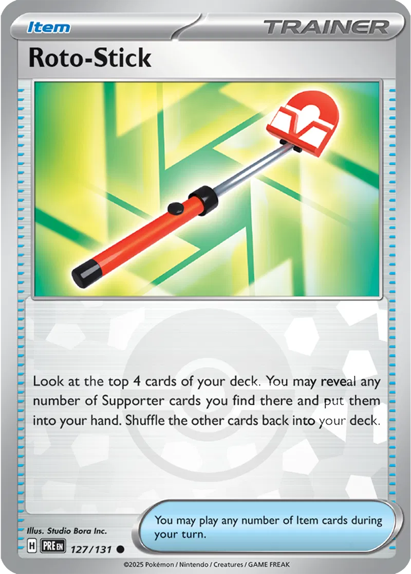 Prismatic Evolutions - 127/131 - Roto-Stick (Poké Ball Holo)