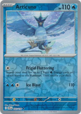 Journey Together - 032/159 - Articuno (Reverse Holo)