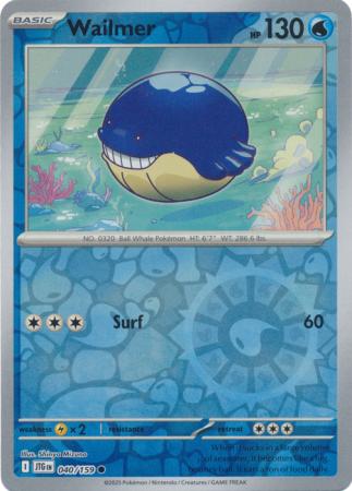 Journey Together - 040/159 - Wailmer (Reverse Holo)