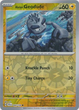 Journey Together - 044/159 - Alolan Geodude (Reverse Holo)