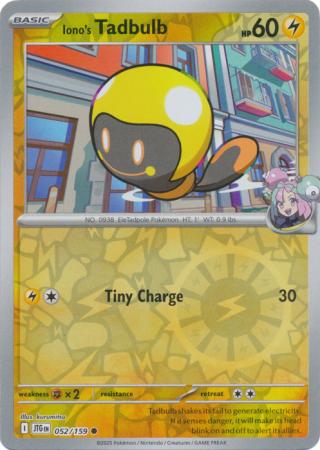 Journey Together - 052/159 - Iono's Tadbulb (Reverse Holo)