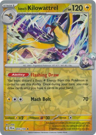 Journey Together - 055/159 - Iono's Kilowattrel (Reverse Holo)