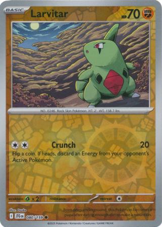 Journey Together - 080/159 - Larvitar (Reverse Holo)