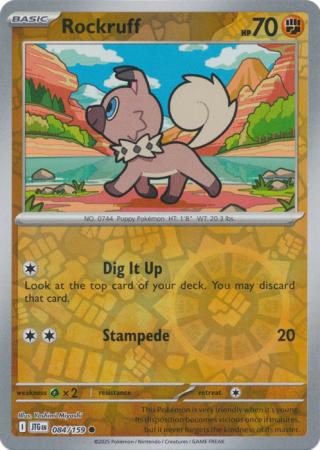 Journey Together - 084/159 - Rockruff (Reverse Holo)