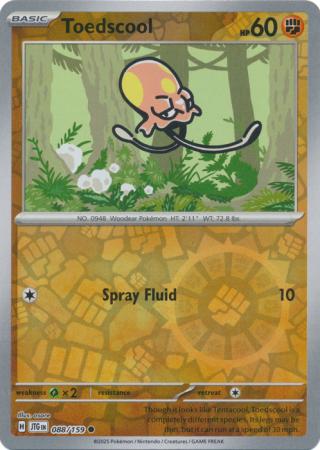 Journey Together - 088/159 - Toedscool (Reverse Holo)