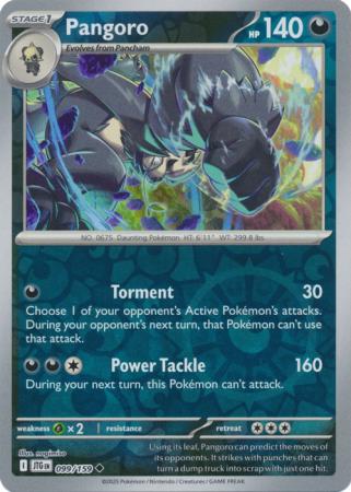 Journey Together - 099/159 - Pangoro (Reverse Holo)