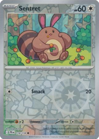 Journey Together - 118/159 - Sentret (Reverse Holo)
