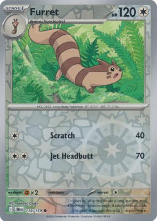 Journey Together - 119/159 - Furret (Reverse Holo)