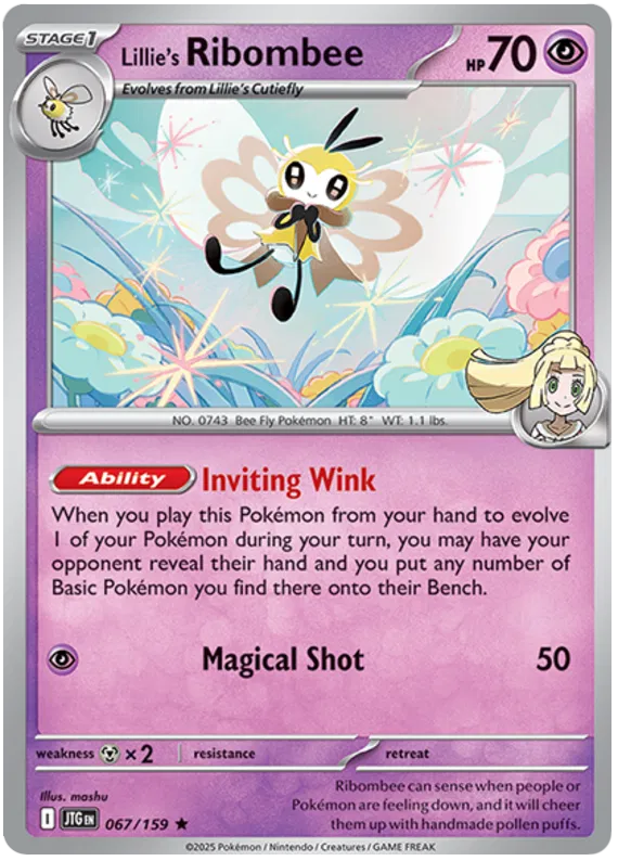 Journey Together - 067/159 - Lillie's Ribombee (Holo)