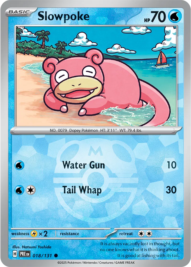Prismatic Evolutions - 018/131 - Slowpoke (Master Ball Holo)