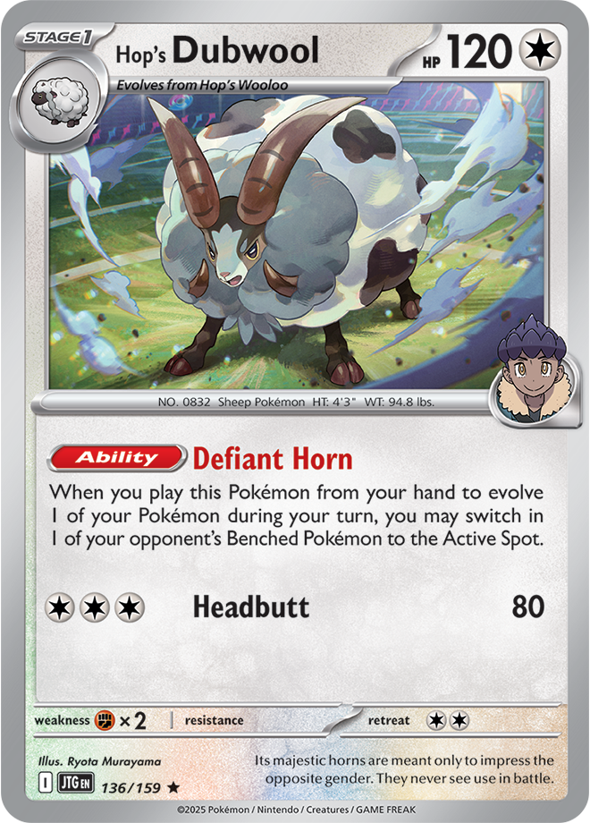 Journey Together - 136/159 - Hop's Dubwool (Holo)