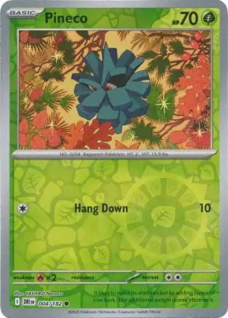 Destined Rivals - 004/182 - Pineco (Reverse Holo)