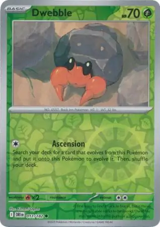 Destined Rivals - 011/182 - Dwebble (Reverse Holo)