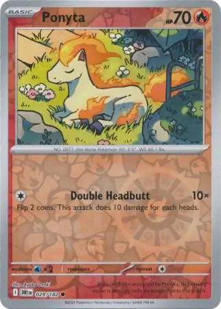 Destined Rivals - 029/182 - Ponyta (Reverse Holo)