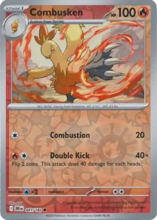 Destined Rivals - 041/182 - Combusken (Reverse Holo)