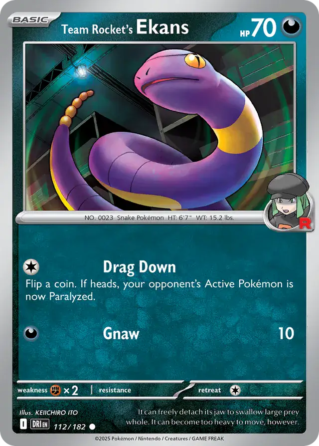 Destined Rivals - 112/182 - Team Rocket's Ekans