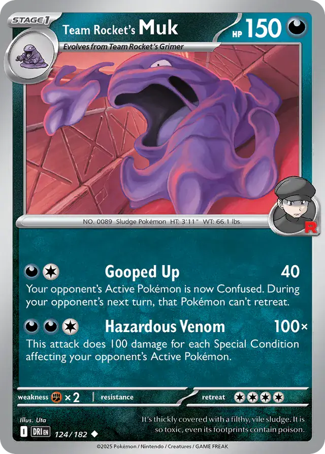 Destined Rivals - 124/182 - Team Rocket's Muk