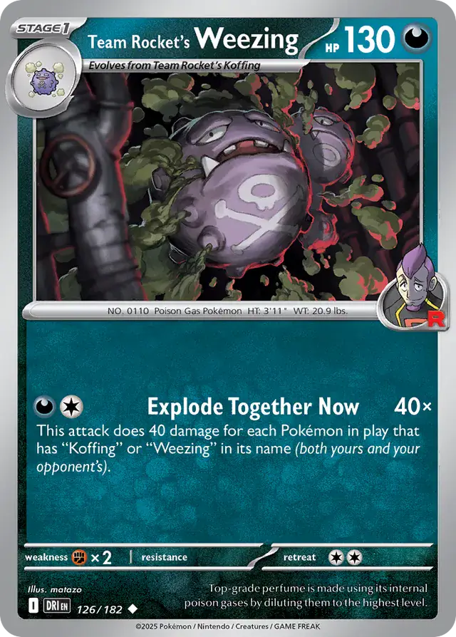 YURAページ Japońska Karta Pokémon - Glory of Team Rocket - 105/098