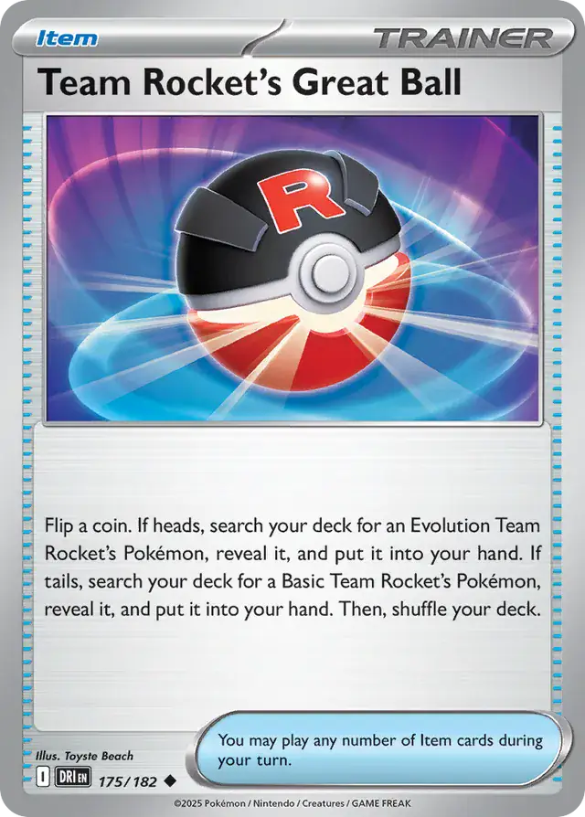 Destined Rivals - 175/182 - Team Rocket's Great Ball