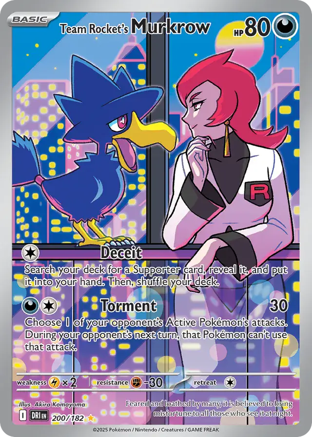 Destined Rivals - 200/182 - Team Rocket's Murkrow
