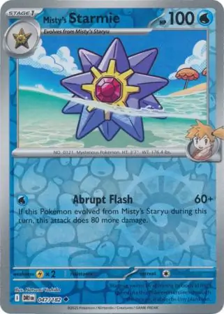 Destined Rivals - 047/182 - Misty's Starmie (Reverse Holo)