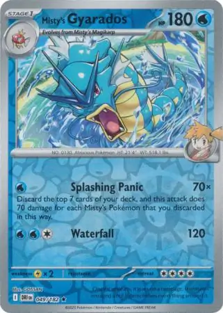 Destined Rivals - 049/182 - Misty's Gyarados (Reverse Holo)