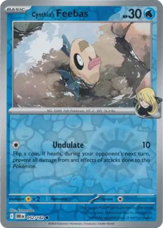 Destined Rivals - 052/182 - Cynthia's Feebas (Reverse Holo)