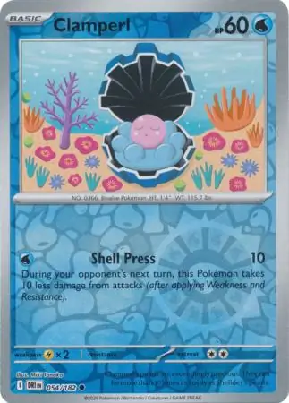 Destined Rivals - 054/182 - Clamperl (Reverse Holo)