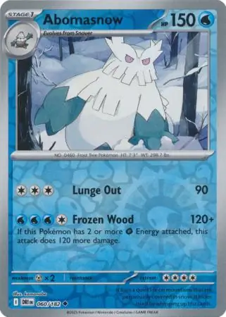Destined Rivals - 060/182 - Abomasnow (Reverse Holo)