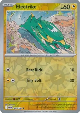 Destined Rivals - 075/182 - Electrike (Reverse Holo)