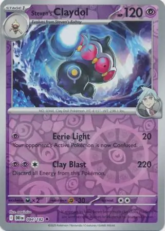 Destined Rivals - 084/182 - Steven's Claydol (Reverse Holo)