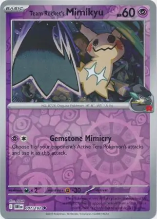 Destined Rivals - 087/182 - Team Rocket's Mimikyu (Reverse Holo)