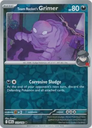 Destined Rivals - 123/182 - Team Rocket's Grimer (Reverse Holo)