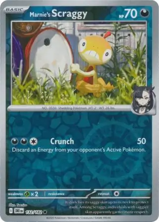 Destined Rivals - 132/182 - Marnie's Scraggy (Reverse Holo)