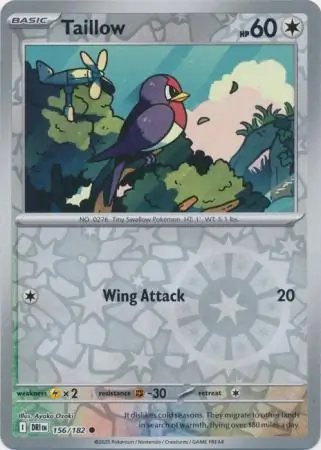 Destined Rivals - 156/182 - Taillow (Reverse Holo)