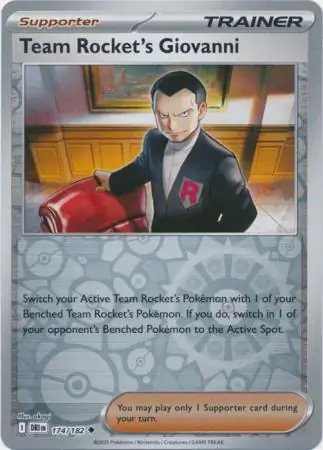 Destined Rivals - 174/182 - Team Rocket's Giovanni (Reverse Holo)