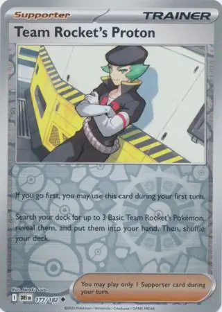 Destined Rivals - 177/182 - Team Rocket's Proton (Reverse Holo)