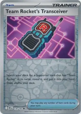Destined Rivals - 178/182 - Team Rocket's Transceiver (Reverse Holo)