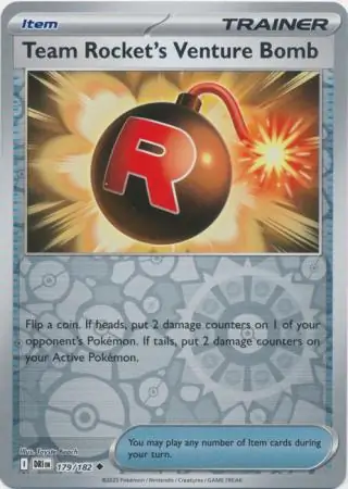 Destined Rivals - 179/182 - Team Rocket's Venture Bomb (Reverse Holo)