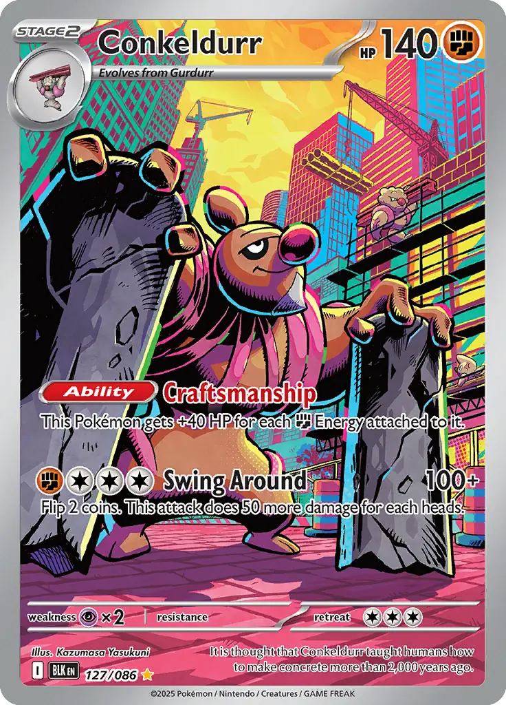 BLK - Black Bolt - 127/086 - Conkeldurr